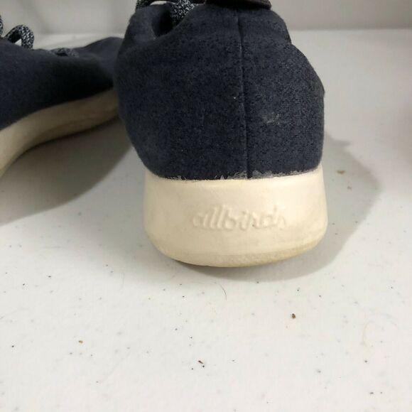 Allbirds Wool Runner Sneaker Womens 8 Blue Casual Merino Athletic Shoe No Insole - Picture 4 of 9